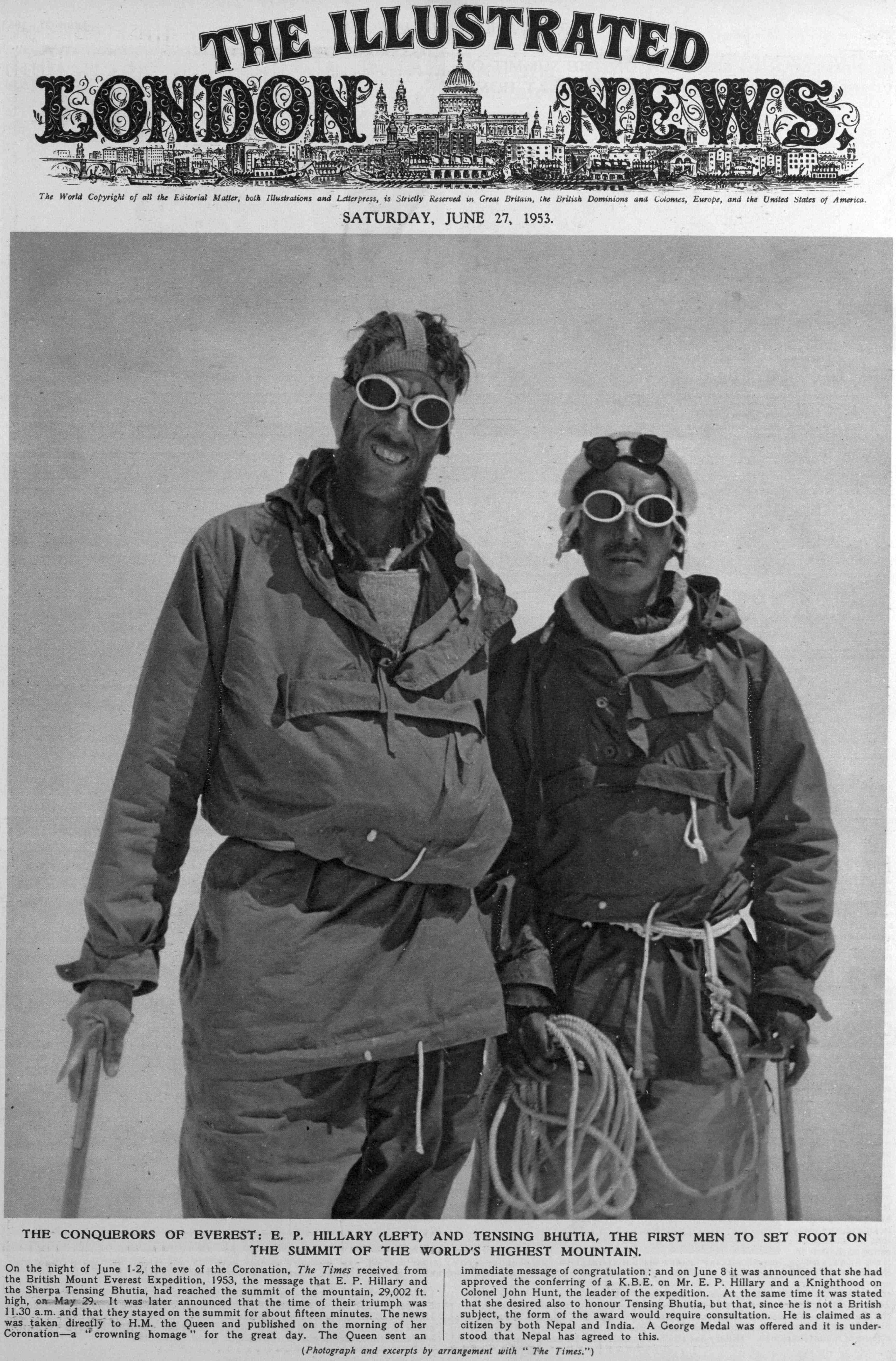 everest tensing and Hillary